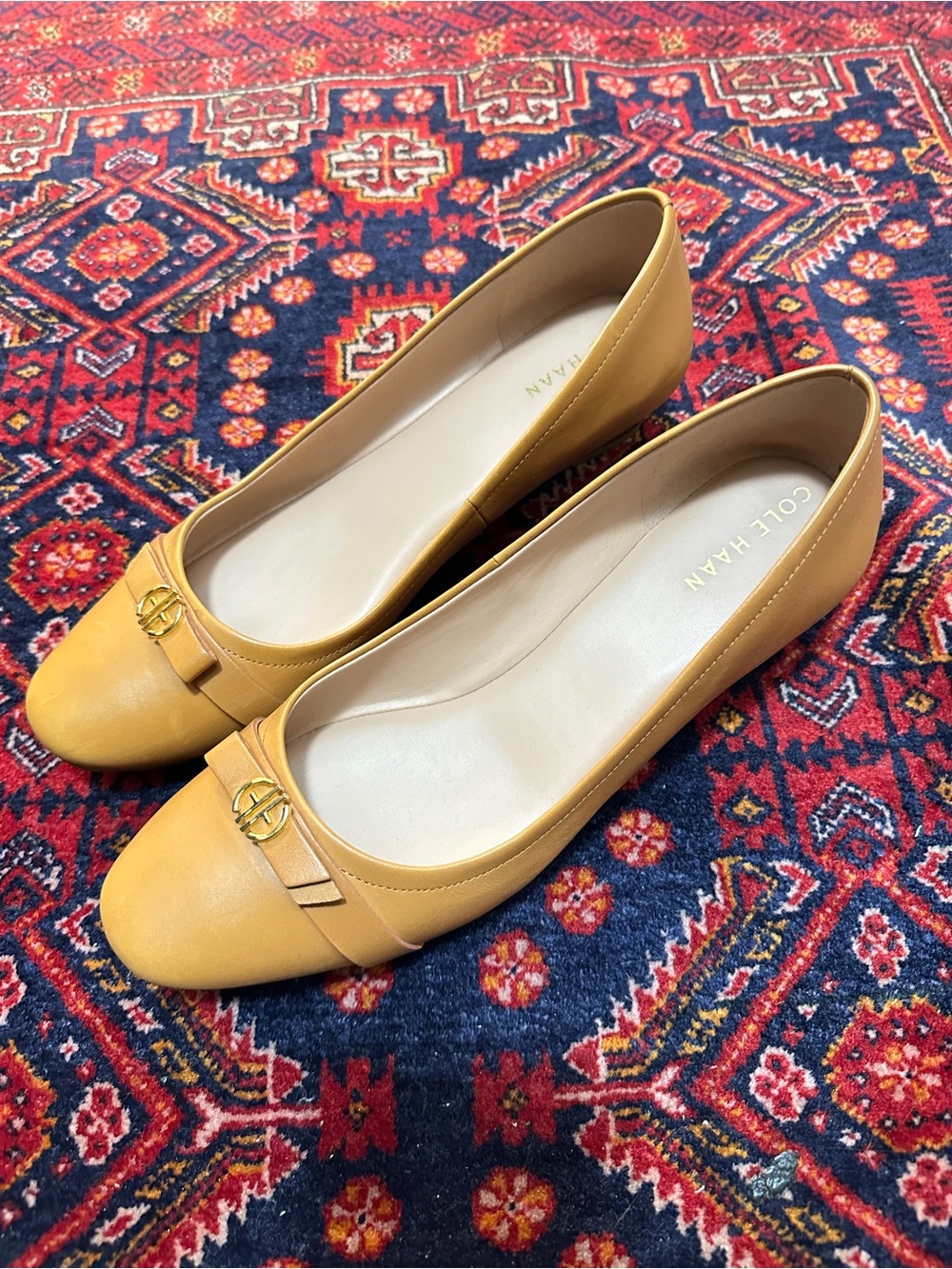 Cole Haan Tan Wedge Pumps - Picture 9 of 12